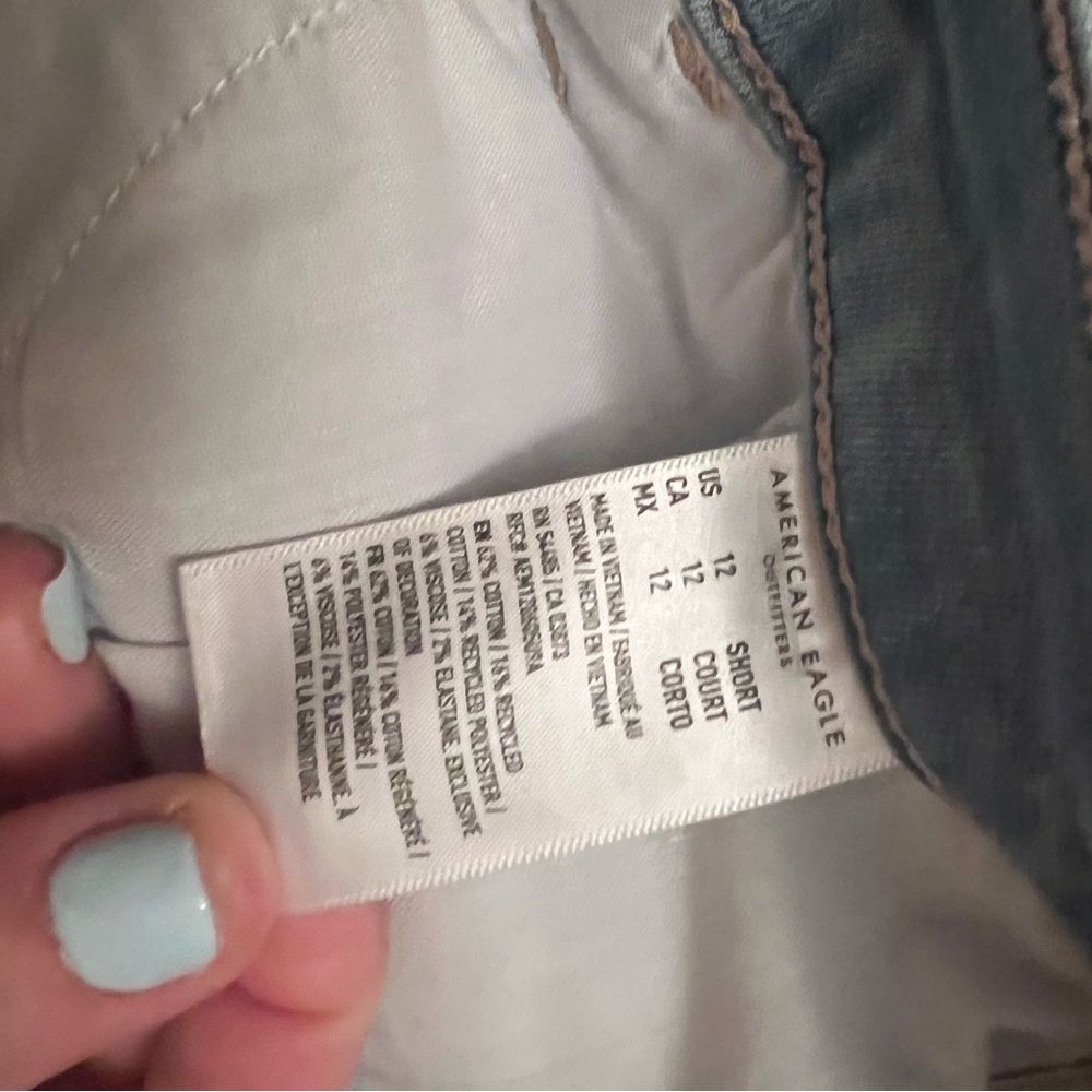American Eagle Outfitters Light Wash Blue High-Rise Skinny Jeans - Picture 8 of 10